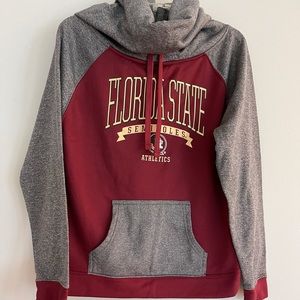 Florida State College Sweatshirt Pullover Cowl Neck Size Small